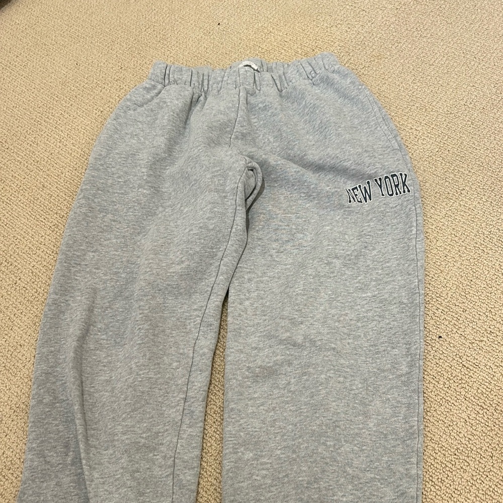 Grey brandy sweat pants. tiny tiny  hole in back